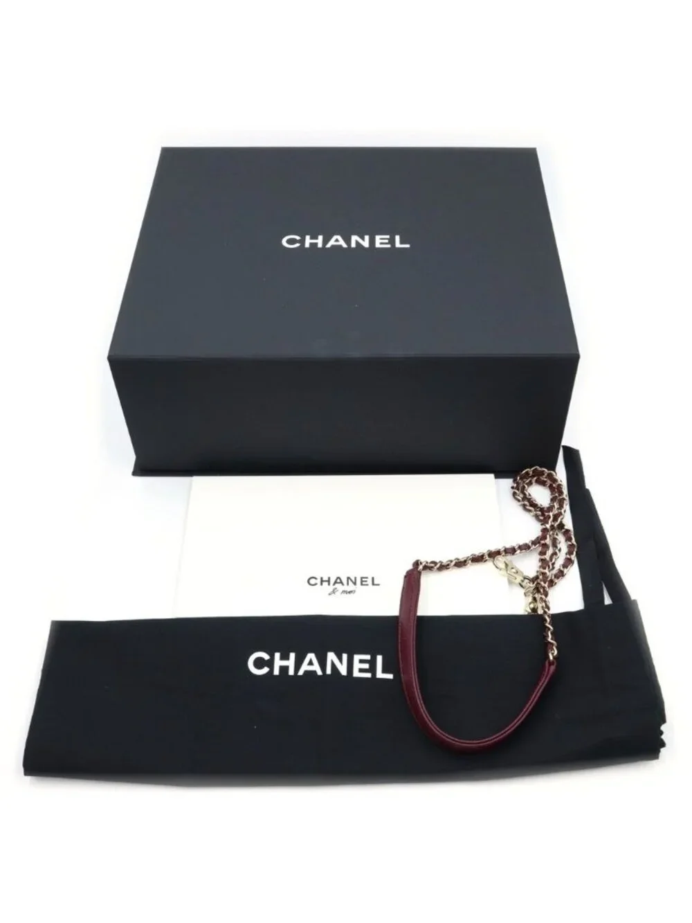 Chanel Coco Handle XS 2-Way Shoulder Bag Caviar Leather Burgundy Gold